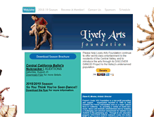 Tablet Screenshot of livelyarts.org